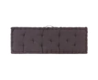 vidaXL Pallet Floor Cushions 2 pcs Cotton Anthracite