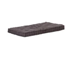 vidaXL Pallet Floor Cushions 2 pcs Cotton Anthracite