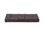 vidaXL Pallet Floor Cushions 2 pcs Cotton Anthracite