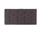 vidaXL Pallet Floor Cushions 2 pcs Cotton Anthracite