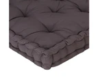 vidaXL Pallet Floor Cushions 2 pcs Cotton Anthracite