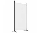 vidaXL 4-Panel Room Divider White 346x180 cm Fabric