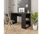 vidaXL Desk Black 110x60x73 cm Engineered Wood
