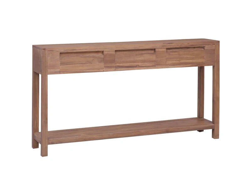 vidaXL Console Table 145x30x80 cm Solid Teak Wood