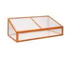 vidaXL Greenhouse Orange 110x58.5x39 cm Fir Wood