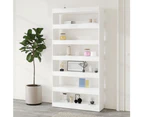 vidaXL Book Cabinet/Room Divider White 100x30x198 cm Engineered wood