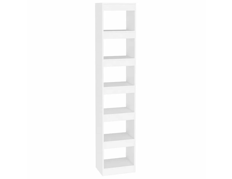 vidaXL Book Cabinet/Room Divider White 40x30x198 cm