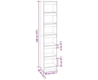 vidaXL Book Cabinet/Room Divider White 40x30x198 cm