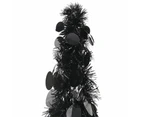 vidaXL Pop-up Artificial Christmas Tree Black 180 cm PET