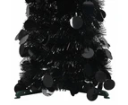 vidaXL Pop-up Artificial Christmas Tree Black 180 cm PET