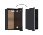 vidaXL TV Cabinet High Gloss Grey 30.5x30x60 cm Engineered Wood