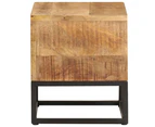 vidaXL Side Table 30x30x33 cm Rough Mango Wood