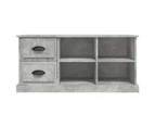 vidaXL TV Cabinet Concrete Grey 102x35.5x47.5 cm Engineered Wood