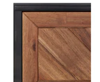 vidaXL Sideboard 90x33.5x80 cm Solid Acacia Wood and MDF
