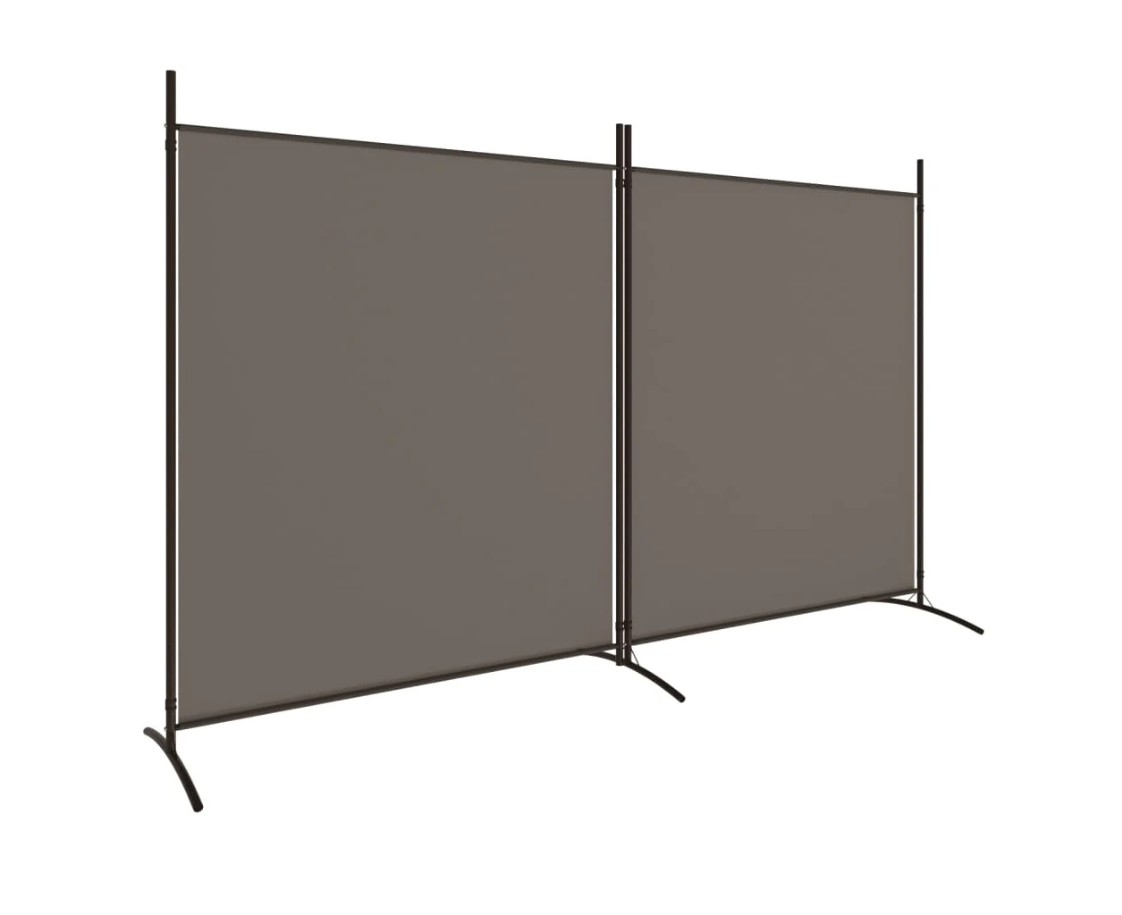 vidaXL 2-Panel Room Divider Anthracite 348x180 cm Fabric