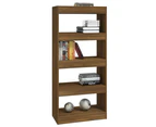 Book Cabinet/Room Divider Brown Oak 60x30x135 cm Engineered Wood