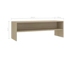vidaXL TV Cabinet Sonoma Oak 120x40x40 cm Engineered Wood
