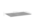 Bookshelf Boards 4 pcs Concrete Grey 80x50x1.5 cm Engineered Wood