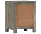 vidaXL Bedside Cabinet Grey 40x30x50 cm Solid Mango Wood