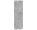 vidaXL Wardrobe Concrete Grey 80x52x180 cm Engineered Wood