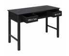 vidaXL Console Table Black 110x45x76 cm Wood