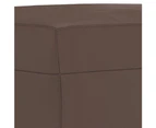 vidaXL Footstool Brown 60x50x41 cm Faux Leather