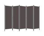 vidaXL 5-Panel Room Divider Anthracite 250x180 cm