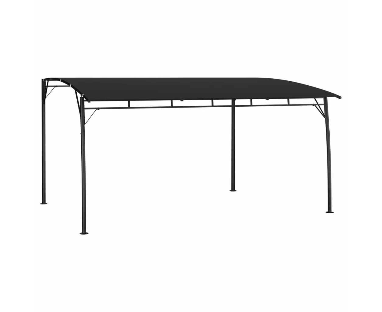 Garden Sunshade Awning 4x3x2.55 m Anthracite