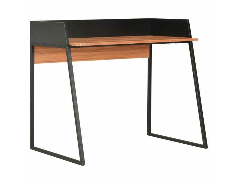vidaXL Desk Black and Brown 90x60x88 cm