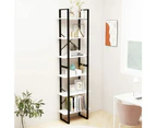 vidaXL Storage Shelf White 60x30x210 cm Solid Wood Pine