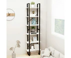 vidaXL Storage Shelf White 60x30x210 cm Solid Wood Pine