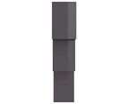 vidaXL Cube Wall Shelves High Gloss Grey 68x15x68 cm Engineered Wood