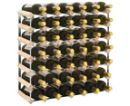 vidaXL Wine Rack for 42 Bottles Solid Pinewood