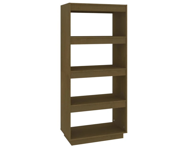 vidaXL Book Cabinet/Room Divider Honey Brown 60x35x135 cm Solid Pinewood