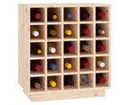 vidaXL Wine Cabinet 55.5x34x61 cm Solid Wood Pine