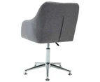 vidaXL Swivel Dining Chair Light Grey Fabric