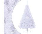 vidaXL Artificial Half Christmas Tree with Stand White 150 cm PVC