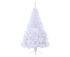 vidaXL Artificial Half Christmas Tree with Stand White 150 cm PVC