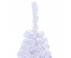 vidaXL Artificial Half Christmas Tree with Stand White 150 cm PVC