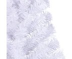 vidaXL Artificial Half Christmas Tree with Stand White 150 cm PVC