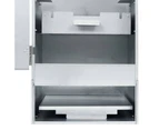 vidaXL BBQ Oven Smoker with 1kg Wood Chips 44.5x29x124 cm