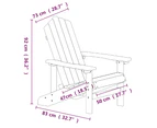 Garden Adirondack Chair HDPE Anthracite