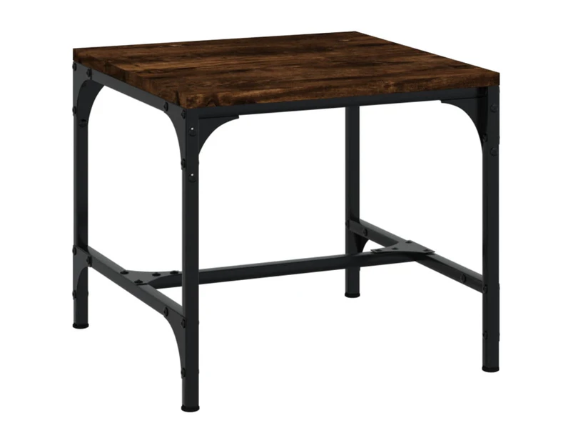 vidaXL Side Table Smoked Oak 40x40x35 cm Engineered Wood