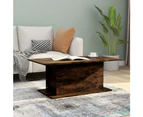 vidaXL Coffee Table Smoked Oak 102x55.5x40 cm Engineered Wood