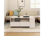 vidaXL Coffee Table High Gloss White 102x55x42 cm Engineered Wood