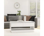 vidaXL Coffee Table White 102.5x55x44 cm Engineered Wood