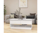 vidaXL Coffee Table White 102.5x55x44 cm Engineered Wood