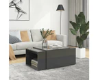 vidaXL 3 Piece Nesting Coffee Table Set High Gloss Grey 60x60x38 cm