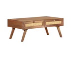 Coffee Table 100X60X40 Cm Solid Mango Wood