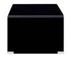vidaXL Coffee Table Black 98x45x31 cm Tempered Glass